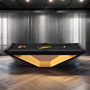 Mesa de Billar Moderna de Lujo Personalizada de 7, 8 y 9 pies en Venta para Familias, Clubes y Villas, de Madera Maciza con Pizarra, Modelo E-PT-082105, 9' Moderna - Product Image 1