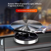 Ornement de voiture hélicoptère rotatif à énergie solaire, diffuseur d'aromathérapie créatif pour console centrale, accessoires masculins, encens