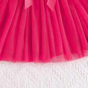 Robes de demoiselles d'honneur pour filles de 4 à 7 ans, vêtements en dentelle d'été, tenue de cérémonie pour mariage, fourniture ODM - Product Image 5