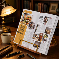 Support de livre de cuisine multifonctionnel en bois durable, réglable en hauteur, avec bord ondulé, pour comptoir de cuisine, compatible avec les tablettes