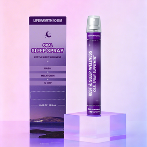 LIFEWORTH Semprotan Bantuan Tidur Alami Cepat Beraksi dengan Melatonin GABA 5-HTP - Product Image 1