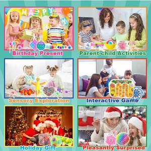 Juego de Juguetes Sensoriales Antiestrés: Bolas de Compresión Anti-Pinchazos, Spinner de Cadena y Juguetes Blandos Taba para Niños - Product Image 6