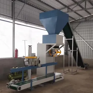 पूर्ण स्वचालित पैकिंग मशीन चावल चीनी कैंडी फ़ीड खाद्य 50 किलो रैपिंग मशीनें