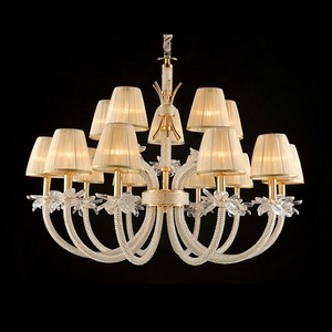 Candelabro de cristal cromado moderno personalizado para vestíbulo de hotel grande de lujo <span class=keywords><strong>Bacarat</strong></span> con instalación para colgar en el techo - Product Image 1