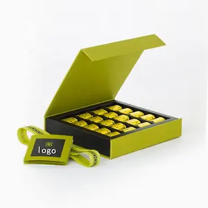 GraceSmart 사용자 정의 프라임 브랜드 포장 책 모양의 마그네틱 초콜릿 트러플 상자 포장 6 baklawa 상자