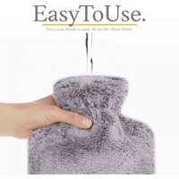 Bouteilles d'Eau Chaude en Gros d'Usine Personnalisées Réutilisables, Sacs à Eau Chaude en Caoutchouc avec Housses en Peluche