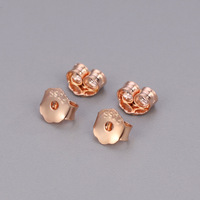 S925 boucles d'oreilles en argent Sterling accessoires bricolage plaqué or Bouchons d'oreille bouchons d'oreille oreille clip boucles d'oreilles en argent en gros