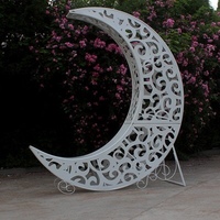 Arche de Cérémonie de Mariage en Fer Forgé, Support Monopoteau pour Arche de Ballons, Décoration Lavable pour Scène d'Événement et Guide de Route
