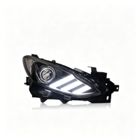 Ensemble de phares LED automatiques Mazda 3 Axela 2014-2016 style Mustang, triple DRL, projecteur, clignotant séquentiel