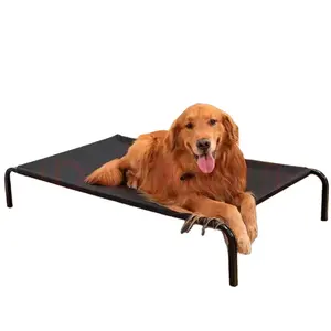 便携式柔软环保沙发大型凸起可洗冷却高架豪华宠物狗床