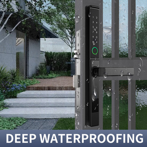 กุญแจล็อคประตูดิจิตอล HanDaily กันน้ำ รองรับ Tuya TTlock สแกนลายนิ้วมือ สำหรับภายนอกอาคาร ใช้การ์ด รองรับ OEM พร้อมรหัสผ่านชั่วคราว - Product Image 4