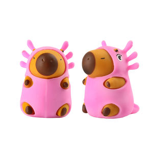 OEM新デザインDIYスクイーズ玩具　斬新なカピバラ、ユニコーン、羊、サラマンダー動物コスチューム　TPR素材　3インチ　面白い　不安解消 - Product Image 2