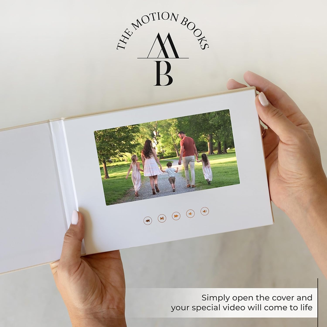 7 Inch LCD Wedding Invitation Video Brochure with Custom Logo
