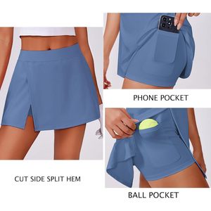 Falda de Tenis para Mujer FOXA, Cintura Alta, Mini, con Abertura Lateral, Secado Rápido, Deportiva, para Golf, Entrenamiento, Pickleball - Product Image 4