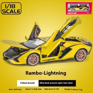 1:18 1:32 스케일 신에너지 슈퍼카 합금 다이캐스트 모델 사운드 & 라이트 시리즈 어린이 장난감 & 아동용 선물 미니어처 자동차 - Product Image 6