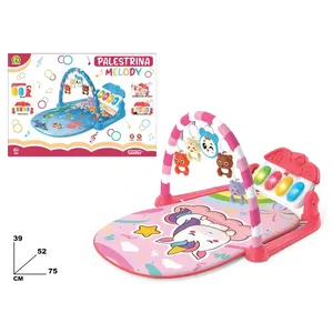 Gimnasio de actividades para bebés Melody Gym Children's World, 75x52x39 cm, tapete de juego musical con piano para bebés - Product Image 1