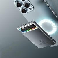 118g Ultra mince 5000mAh Wireless Power Bank Chargeur rapide Magnétique 15W Chargeur sans fil