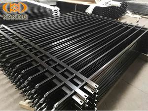 แผ่นรั้วอลูมิเนียมตกแต่งลานม้าสีดำสีเขียวเสารั้วฟาร์มเสาแผงรั้วซีดาร์เสาลวดโลหะ - Product Image 4