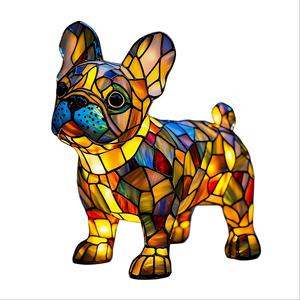 Decoración Artística de Perro <span class=keywords><strong>Chihuahua</strong></span> - Adorno Artesanal de Resina para el Hogar, Regalo de San Valentín y Año Nuevo - Product Image 4