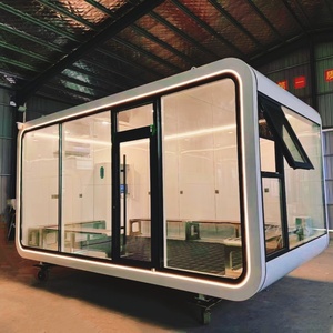 Luxury <b>Portable</b> Modular Prefabricated Container Steel Mobile Capsule Hotel House Space-Inspired Tiny Gym Supermarket - Product Image 2