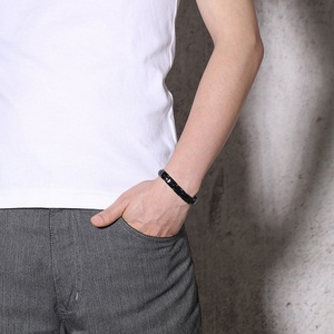 Matt Finished Titanium Magnetic Bracelets Germanium Energy <b>Mens</b> Bracelets - Product Image 4