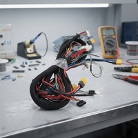 Arnés de cableado profesional de 16 pines para estéreo de coche, con funda trenzada, adaptador ISO, conector de radio para unidad principal de posventa, a granel
