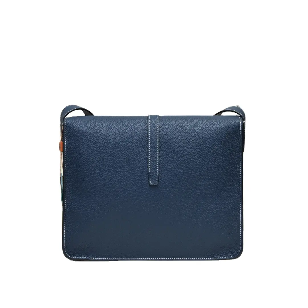 Luxury Men s Briefcase top cowhide leather Fashion man office bag genuine leather one shoulder handbags 33*27*9cm