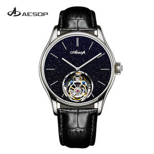 Orologio Meccanico da Uomo Aesop con Vetro Zaffiro Sintetico, Quadrante in Pietra Stellare e Tourbillon - Product Image 1
