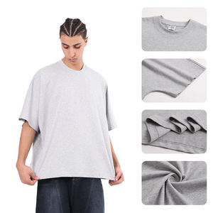 Camiseta de Manga Corta para Hombre, Estilo Casual, Cuello Redondo, Manga Murciélago, 100% Algodón, Corte Holgado, Diseño Personalizado OEM - Product Image 2