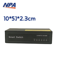 Commutateur réseau 5 ports 10/100M usine directe boîtier en fer commutateurs Ethernet de bureau en plastique non gérés 1G AP-5005S Capacity-AP-5005