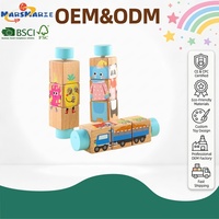 Jouet éducatif en bois à thème animaux et fruits, puzzle rotatif à 4 faces pour enfants, stimule la cognition