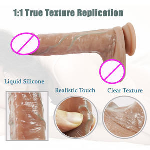 Mainan dewasa Dildo silikon besar dengan <span class=keywords><strong>vibrator</strong></span> isi ulang realistis dan <span class=keywords><strong>Penis</strong></span> fleksibel dapat ditekuk untuk wanita dan wanita - Product Image 3