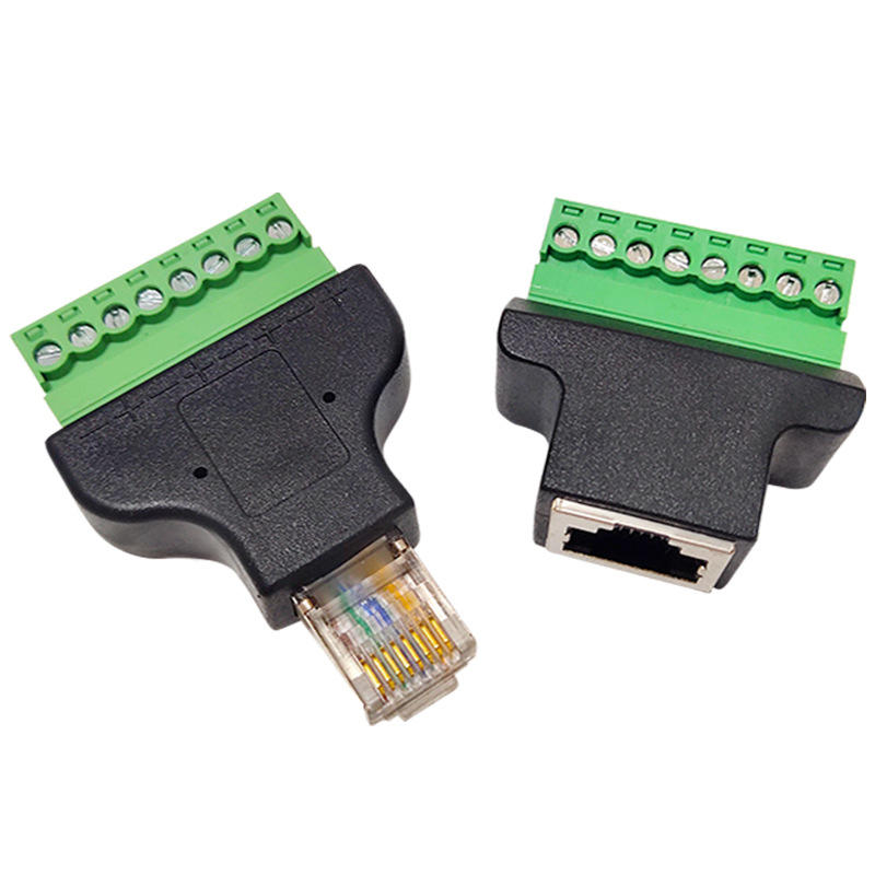 RJ45 Screw Terminal Adapter Thernet Cable Extender Cable Connector RJ45 ...