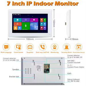 Skynex Tuya interkom Lift cerdas layar HD, interkom layar HD 7 inci 1080P penglihatan malam tahan air nirkabel hanya harga Monitor dalam ruangan - Product Image 4