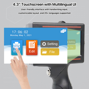 D10 600dpi 12.7mm Multipurpose Smart Handheld <strong>Portable</strong> 4.3Inch Mini Inkjet <strong>Printer</strong> for Wood Metal Packaging Sublimation - Product Image 3
