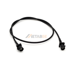 Cavo Fakra A Codice Maschio-Femmina RG174 Coassiale, Connettore Jack Nero 50 Ohm, Prolunga RF per Segnale Radio Automobilistico - Product Image 1