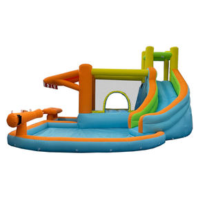 Structure gonflable rapide pour enfants avec toboggan, mur d'escalade, obstacles, trampoline et piscine à balles pour intérieur et extérieur - Product Image 3