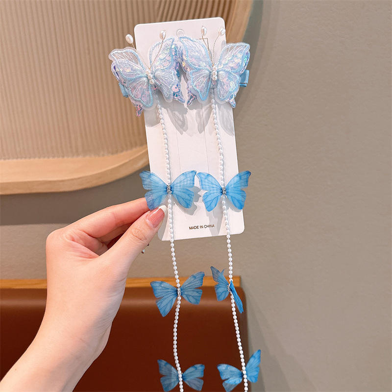 3คู่ผีเสื้อมุกสีฟ้า