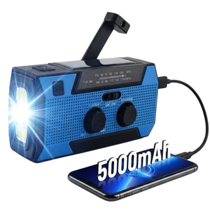 Radio de Emergencia Solar Family Safety Guardian de 5000 mAh con <span class=keywords><strong>Puerto</strong></span> USB-C para Preparación en Caso de Corte de Energía en el Hogar Durante Incendios - Product Image 1