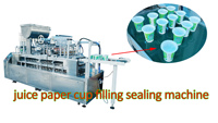 Machine d'emballage automatique pour le remplissage et le scellage de gobelets en plastique PP pour boissons, cosmétiques et produits chimiques, miel