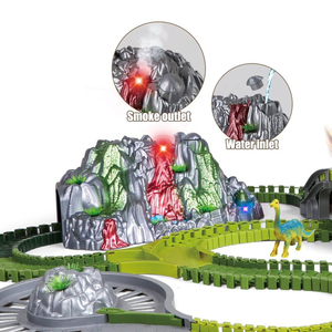 Meilleure vente sur <span class=keywords><strong>Amazon</strong></span> jouets créatifs bricolage pour enfants jouets volcan dinosaures à pulvériser pour voitures de course électriques sur rail jouets pour enfants - Product Image 2