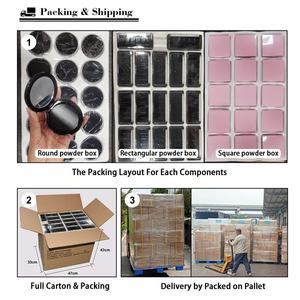 Emballage biodégradable transparent pour blush, palette de fards à paupières individuels, étui compact rond, conteneur en plastique et PP pour parfum - Product Image 6