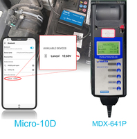 Voltmètre numérique MICRO-10D Ble 4.0, testeur de tension de batterie de voiture avec diagnostic automatique pour Android et compatibilité universelle