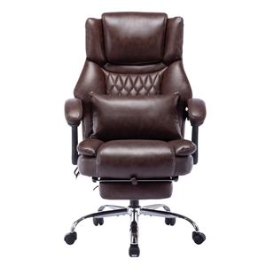 Günstige <span class=keywords><strong>Massage</strong></span> Weiche ergonomische Büromöbel Executive Recliner Chef Stühle Luxus PU Bürostuhl mit Fuß stütze - Product Image 2