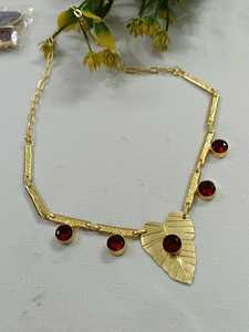 ชุดสร้อยคอเครื่องประดับสร้อยคอทองคำคุณภาพสูงสำหรับผู้หญิงสร้อยคอเชอร์รี่แฟนซีสำหรับงานเลี้ยงสาวสวย - Product Image 2