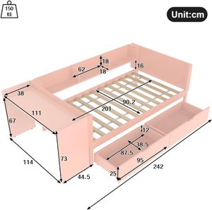 Ensemble de chambre à coucher complet pour la maison, <span class=keywords><strong>lit</strong></span> queen/king avec rangement, design à panneaux, tiroirs coulissants faciles, <span class=keywords><strong>lit</strong></span> <span class=keywords><strong>en</strong></span> bois massif - Product Image 5