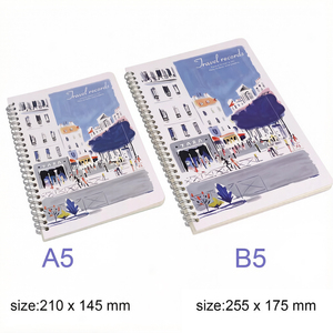 Cuaderno Espiral <span class=keywords><strong>de</strong></span> Papel Beige <span class=keywords><strong>de</strong></span> Calidad, 70 g/m², 60 Hojas, 120 Páginas, con Líneas, A5 B5, para Trabajo, Bocetos, Notas <span class=keywords><strong>de</strong></span> Estudio, <span class=keywords><strong>Viajes</strong></span> - Product Image 5