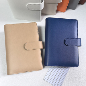 Lager hochwertig niedriges MOQ langlebig A5 A6 Ring-Binder Schule Leder <span class=keywords><strong>Journal</strong></span>-Bedeckung <span class=keywords><strong>Beige</strong></span> Planer Notizbuch-Bedeckungen - Product Image 6