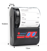 Printer Thermal Mini Nirkabel Portabel 58mm 230dpi 1500mAh 7.4V Baterai Lithium Isi Ulang Tersedia