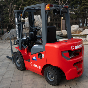 Chariot élévateur diesel certifié CE de 2,5 tonnes avec moteur Isuzu, pneus pneumatiques pleins, chariot élévateur hydraulique pour la construction et l'entrepôt - Product Image 4